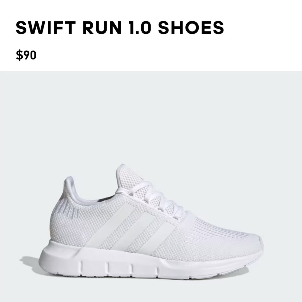 Adidas White Cloudfoam Sneakers